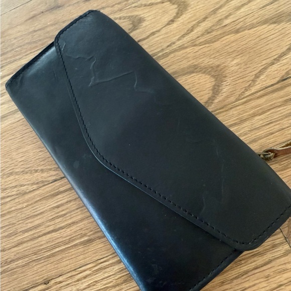 Able Black and Brown Leather TriFold Wallet - Picture 3 of 7